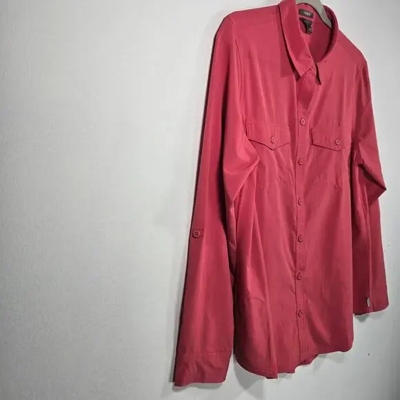 Eddie Bauer Women's Departure Long Sleeve Shirt. Size Medium - Picture 3 of 10